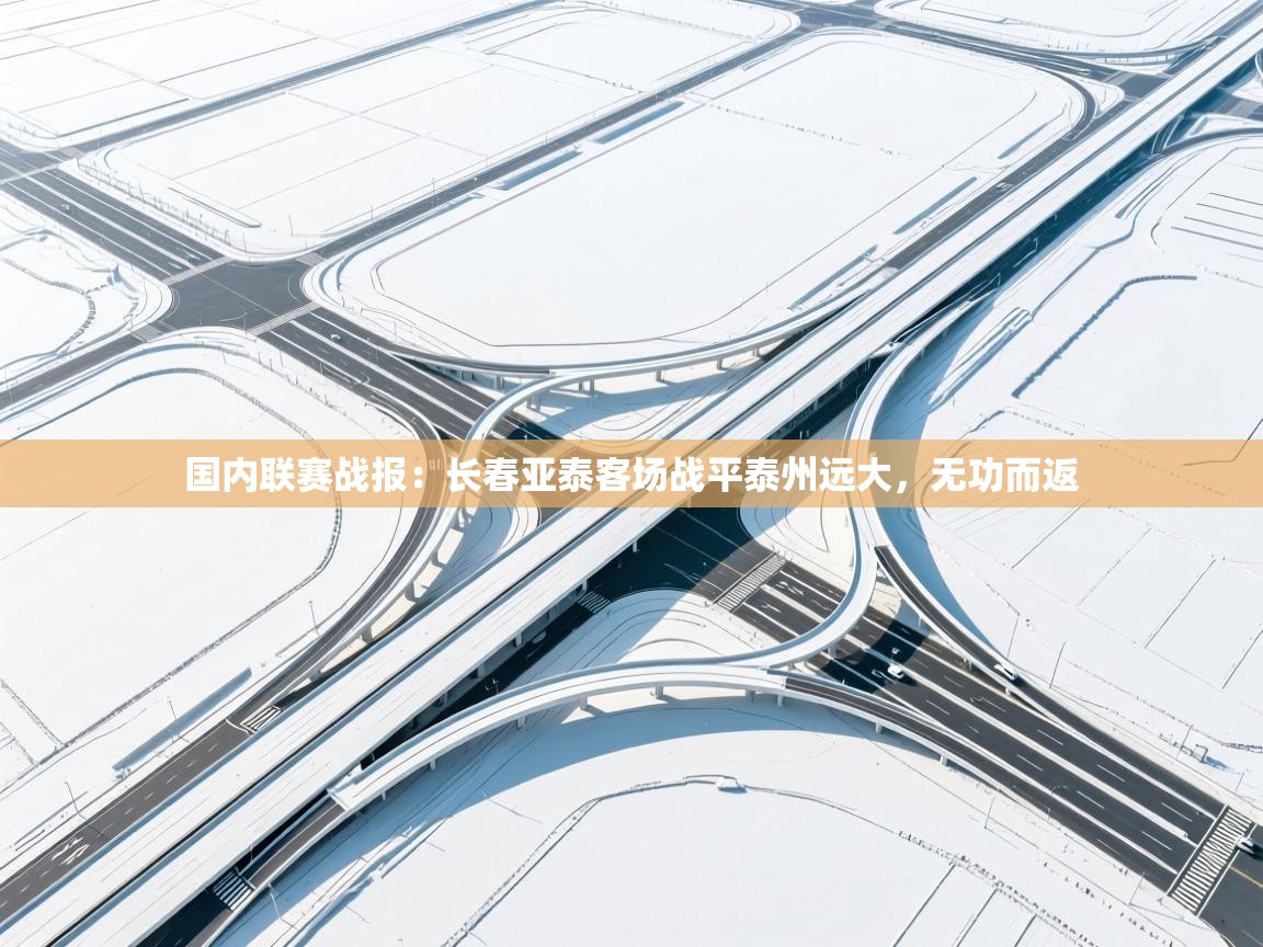 开云平台-国内联赛战报：长春亚泰客场战平泰州远大，无功而返  第4张